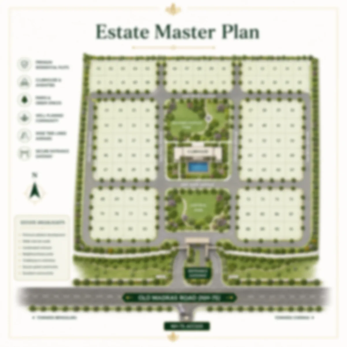 Prestige Dalasagere master plan site layout